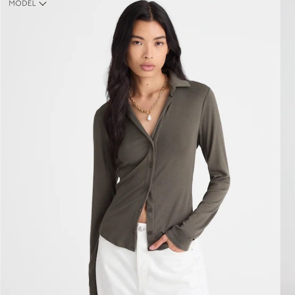 Madewell Camp Long Sleeve Shirt - Picture 7 of 8